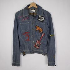 Giacca di jeans Versace blu taglia S da donna