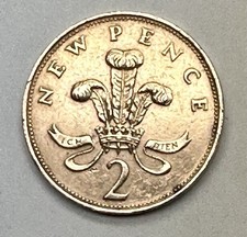Moneta 2p inglese Elisabetta