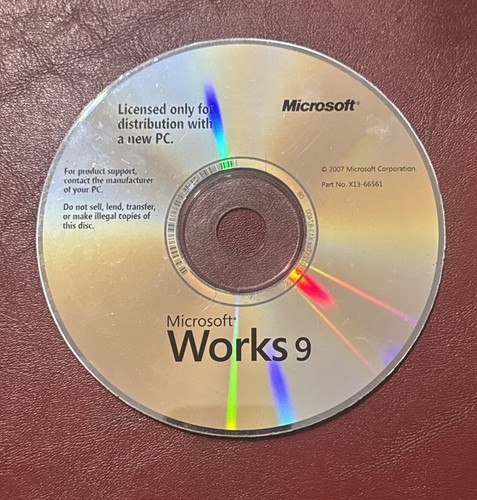 Microsoft works installation - works, 9