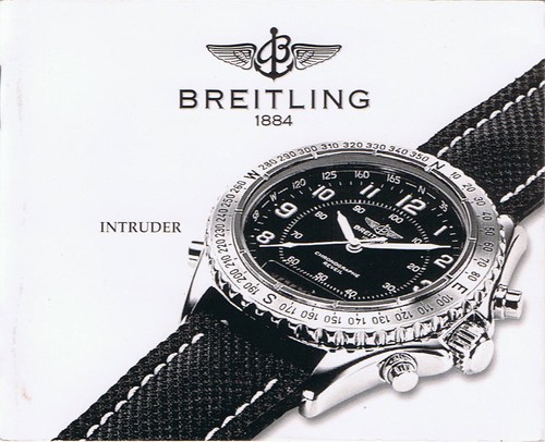 Breitling intruder istruzioni - intruder,