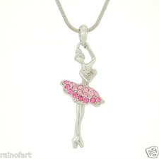 Collana con ciondolo rosa