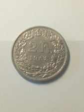 Svizzera Moneta Da 2 Franchi