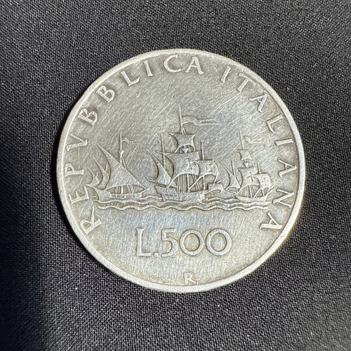 Moneta 500 lire argento - moneta,