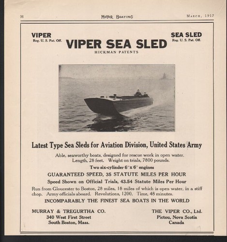 1917 viper sea sled barca - 1917,