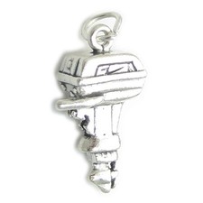 Ciondolo in argento sterling motore fuoribordo .925 x 1 ciondoli motore barca!