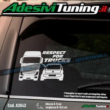 Adesivo Respect for Trucks (Camion Tir) con Fiat Punto EVO - Sticker Decal