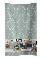 Chocolate and Tan Dachshund in the Kitchen Kitchen Towel WDK5926KTWL