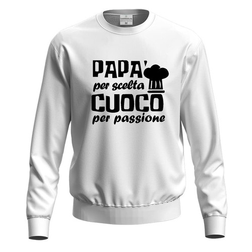 Felpa maglia cuoco con stampa