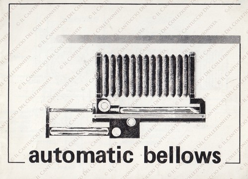 Automatic bellows camera - camera, lens