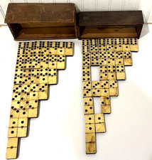 2 antichi set domino in osso