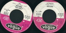 DISCO 45 GIRI                            ANTOINE  ‎– TAXI // LA PARTITA        §