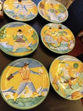6 Piatti Ceramica Maiolica