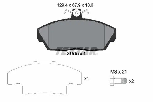 Pastiglie freno 2151504 textar - pastiglie,