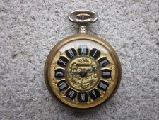 OROLOGIO LUCERNE DA TASCA PER DONNA CIPOLLA PER TASCHINO COLOR ORO ART DECO