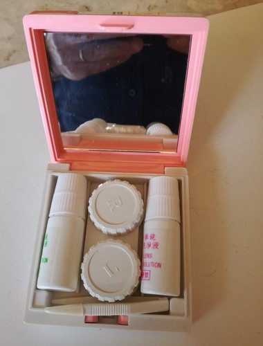 Contact lens case kit - contact, /