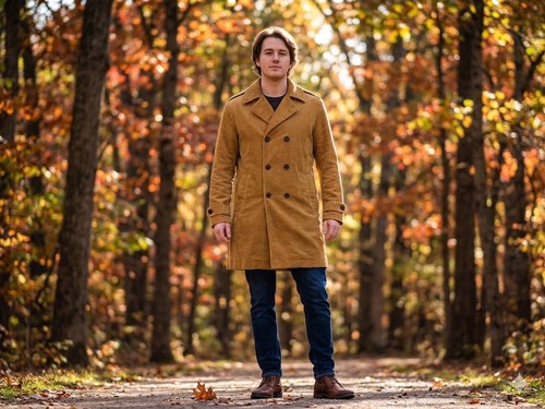 Trench uomo doppiopetto - , in