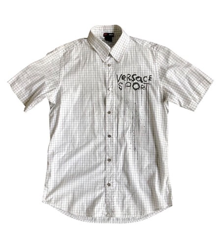 Versace sport check camicia - versace,
