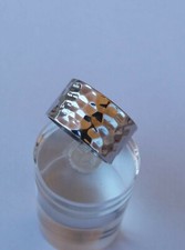 FASCIA MARTELLATA  IN ARGENTO MASSICCIO 925