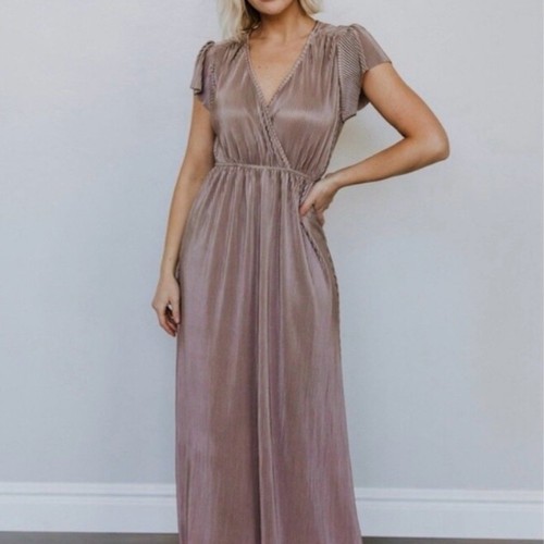 Maxi abito plissettato baltic - maxi,