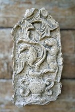 Metopa Patera Veneziana Bizantina in cotto non antica  cm 40x22 cir