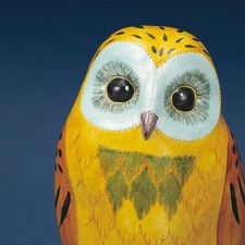 Kutani Oggetto Gufo Figurina