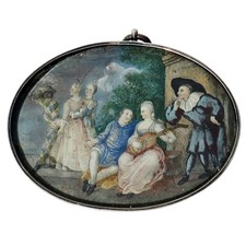 Rarissimo dipinto europeo in