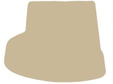 BEIGE Tappeto tronco velluto