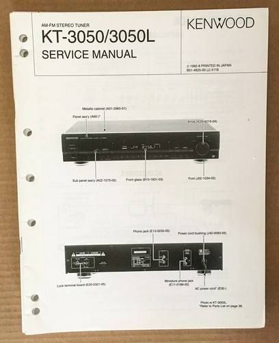 Kenwood 3050 3050l - kenwood, kt-3050