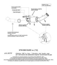 SCARICO LEOVINCE SBK KIT COLLETORE KTM DUKE 690  no kat dekat