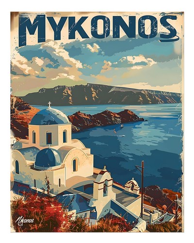 Manifesto viaggio mykonos - manifesto, da