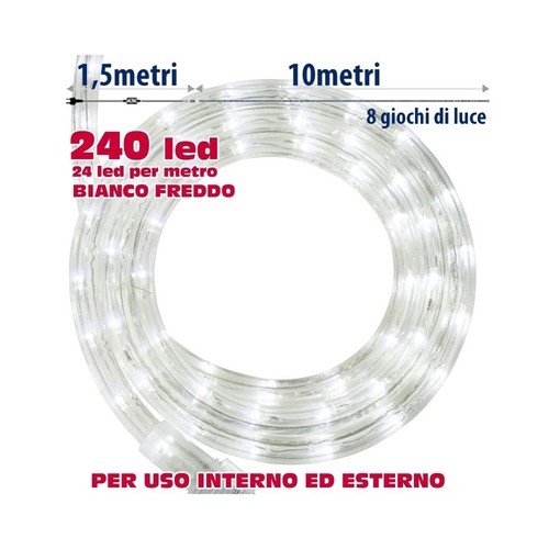 Tubo luminoso natalizio - luminoso, 10