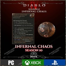 💥Diablo 4💥 SORCERESS💥 ENDGAME 💥SEASON 10 Infernal Chaos💥Okun's Catalyst