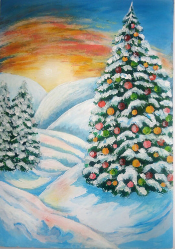 Albero natale nella - albero,