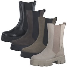 MARCO TOZZI Stivaletti In Pelle Chelsea Da Donna Stretch Plateau 2-25402-41