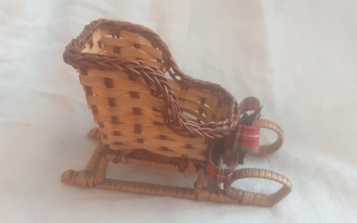 Sleigh cesto natalizio vimini - sleigh,