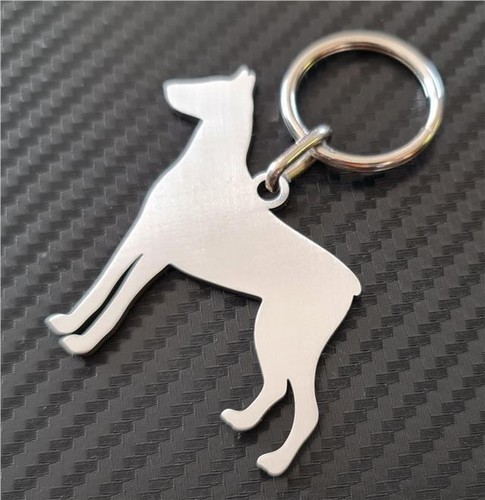 Doberman pincher keyring - doberman,