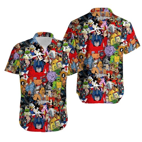 Camicia hawaiana colorata
