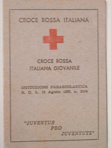 Vecchia tessera della croce - vecchia,