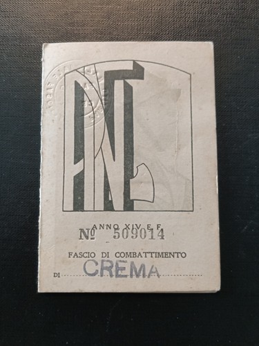 Tessera pnf partito nazionale - tessera,