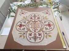 ANTICO VELO OMERALE RICAMATO  50X50