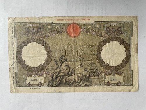 Banconota 100 lire - 100,