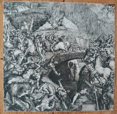 Incisione antica battaglia - antica,