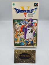 SFC Super Famicom Dragon Quest V con scatola originale e istruzioni Giappone