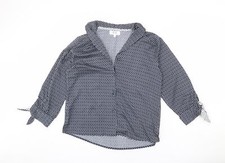 Nove bottoni donna blu misto