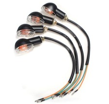 4pz Frecce Indicatori Moto Cafe Racer Custom Universali Omologate Cat Eye