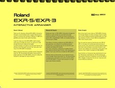 ROLAND EXR-5 EXR-3 MANUALE