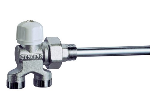 Valvola manuale cromata per