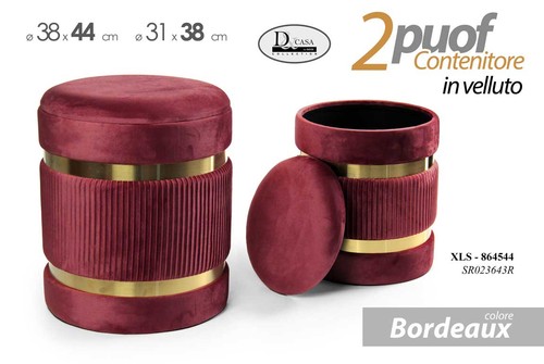 Pouf cilindrico contenitore - cilindrico,