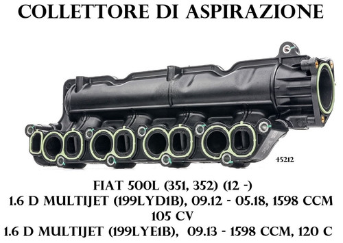 Collettore aspirazione fiat - collettore,