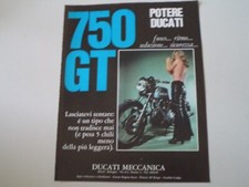 advertising Pubblicità 1972 MOTO DUCATI GT 750